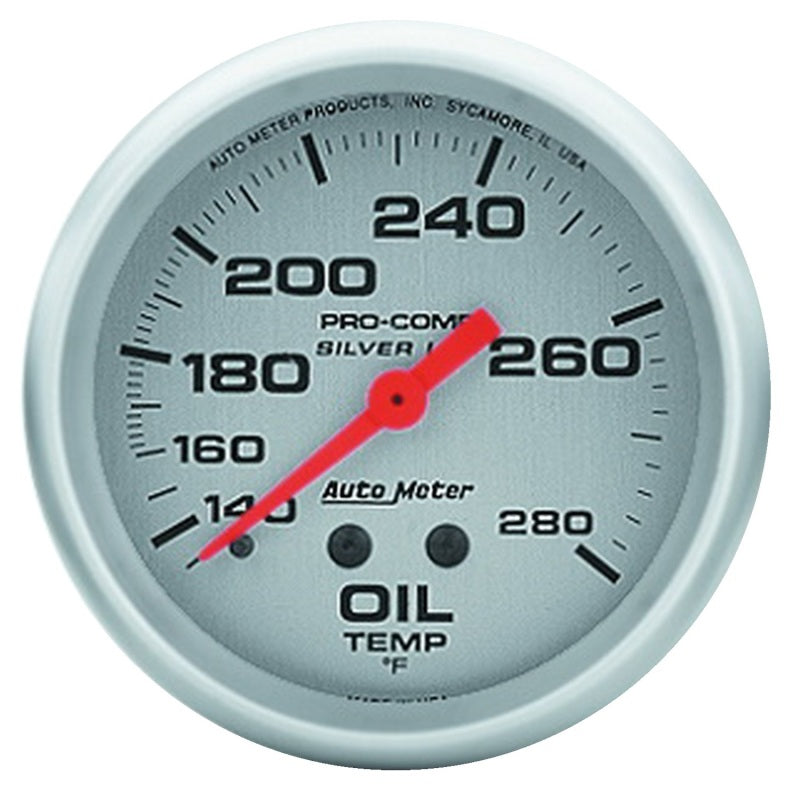 2-5/8" OIL TEMPERATURE, 140-280 °F, LIQUID FILLED, ULTRA-LITE