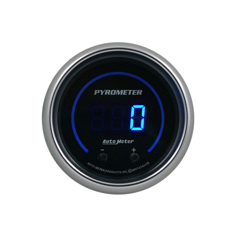 2-1/16" TWO CHANNEL PYROMETER (EGT), 0-2,000 ºF (0-1,100 ºC), COBALT ELITE DIGITAL