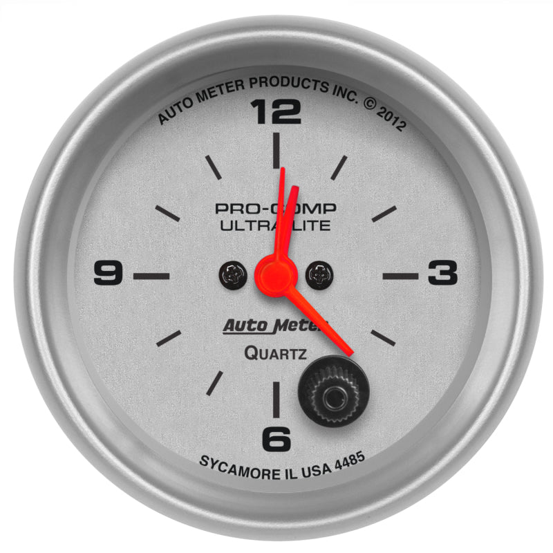 2-5/8" CLOCK, 12 HOUR, ULTRA-LITE