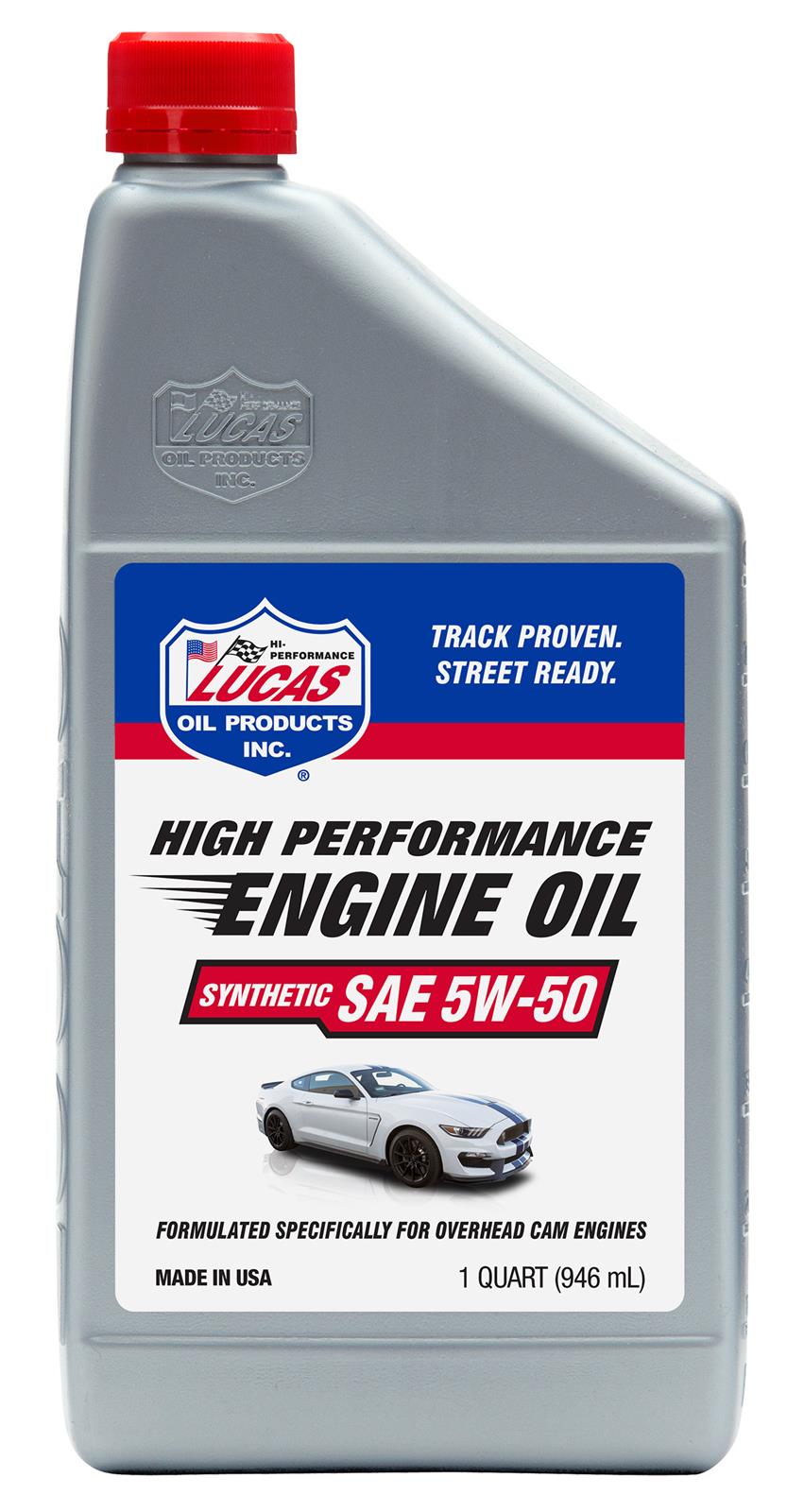 Lucas Oil 10101 Synthetic Motor Oil SAE 5W-50 - 1 Quart