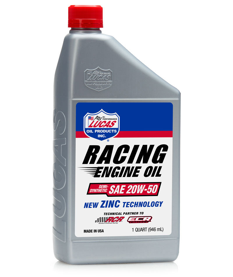 Lucas Oil 10306 Semi-Synthetic Racing Only Motor Oil SAE 20W-50 - 1 Quart