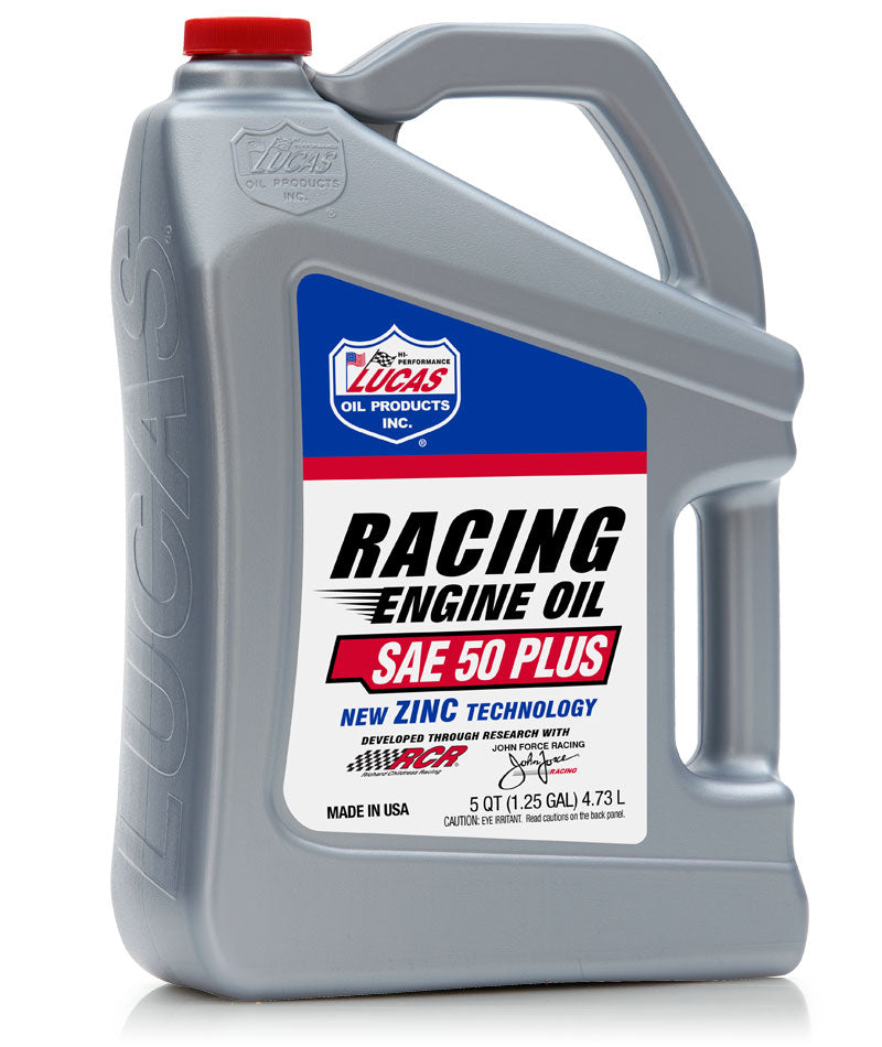 Lucas Oil 10347 "Plus" Racing Oil SAE 50 Plus - 5 Quart
