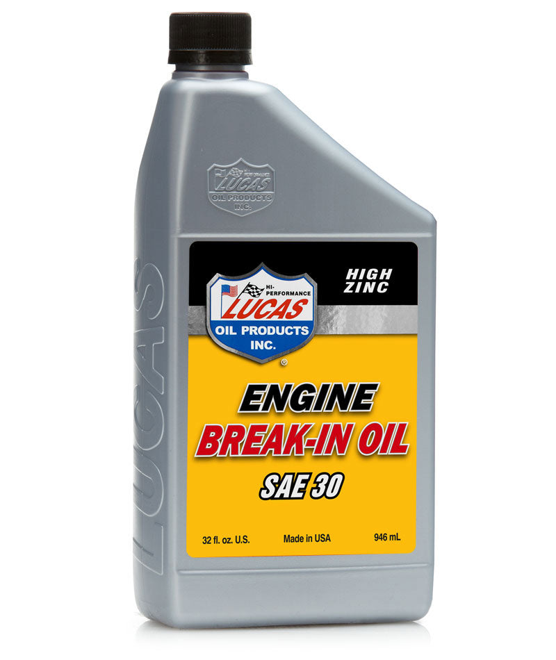 Lucas Oil 10630 High Zinc Engine Break-In Oil SAE 30 - 1 Quart