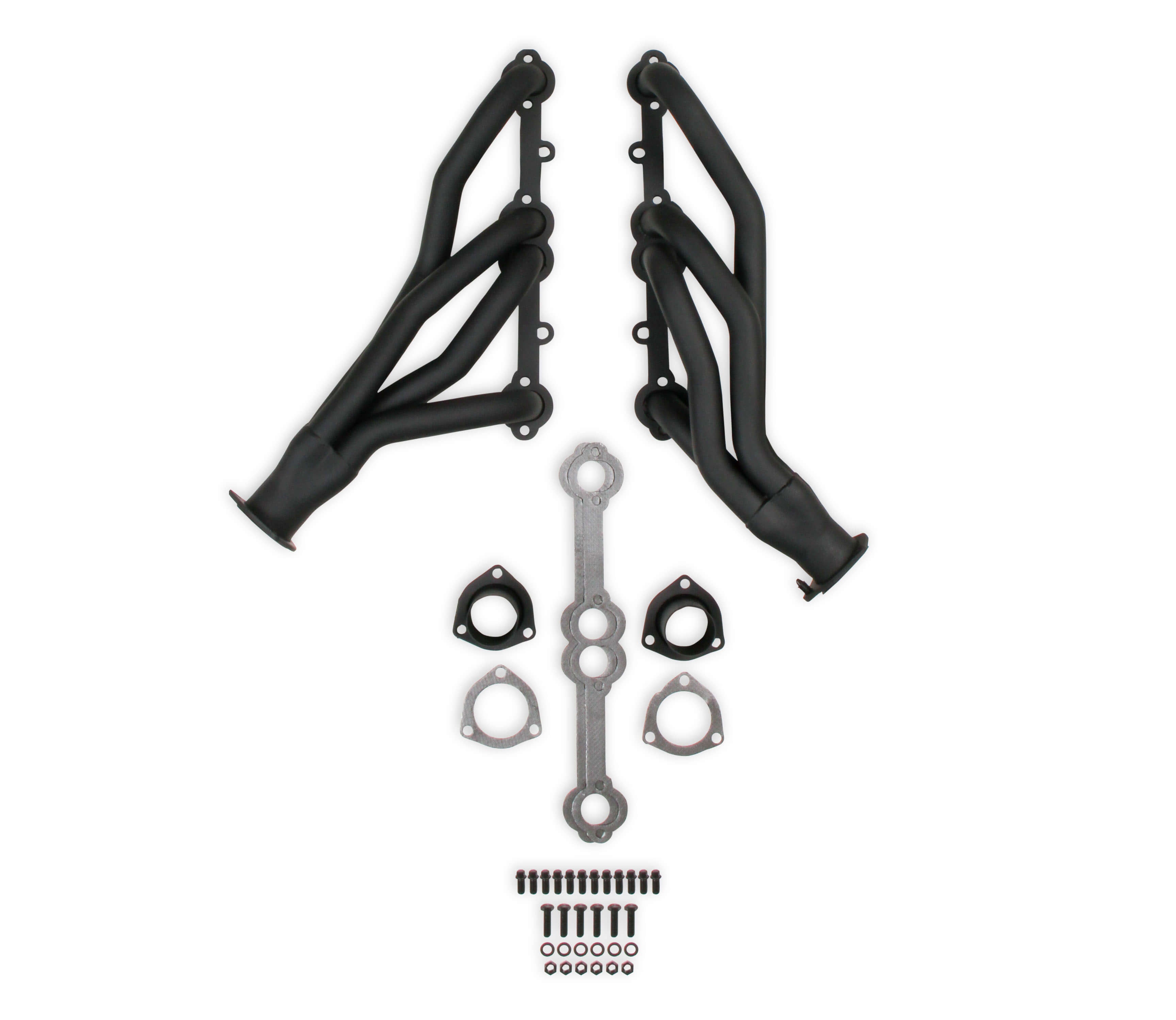 Flowtech 11108FLT Mid-Length Header - Painted, 1.50", 2.50" Collector