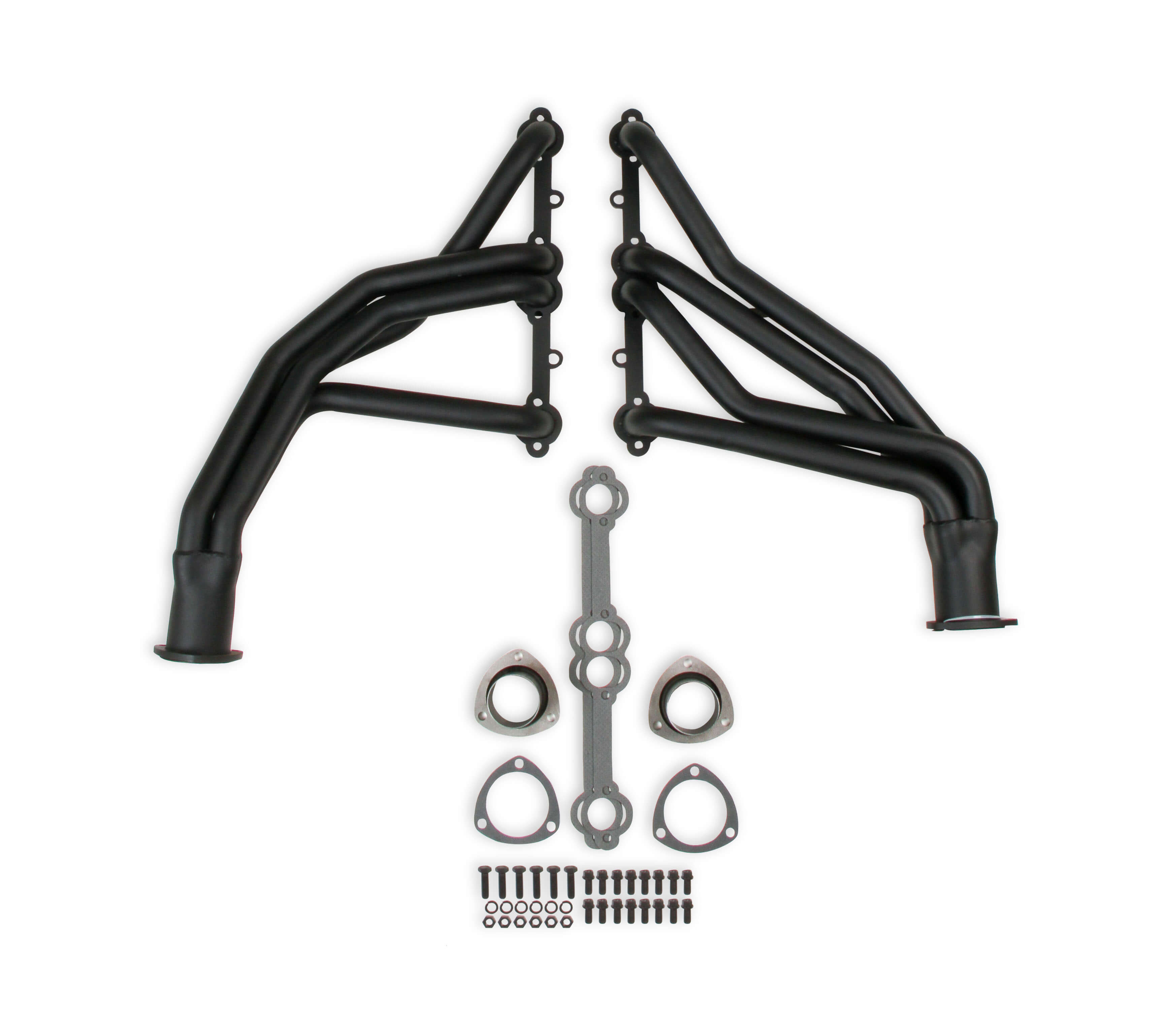 Flowtech 11500FLT Long Tube Header - Black Paint, 1.5", 3" Collector