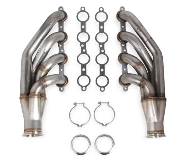 Flowtech 11535FLT LS Turbo Headers (Up & Forward) - Natural Finish