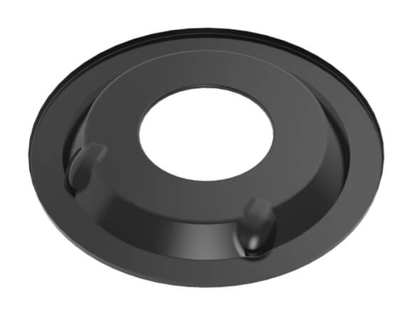 Holley 120-511 Sniper EFI Air Cleaner Drop Base - Black, 1" Drop Base for 14" Dia.