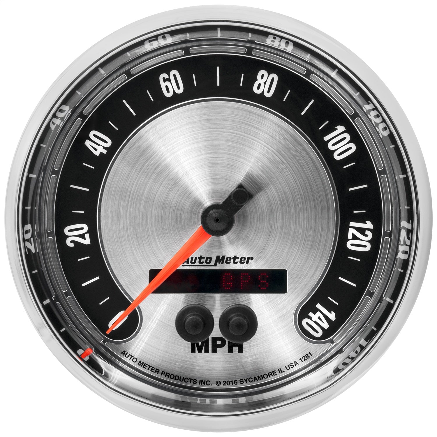 5" GPS SPEEDOMETER, 0-140 MPH, AMERICAN MUSCLE