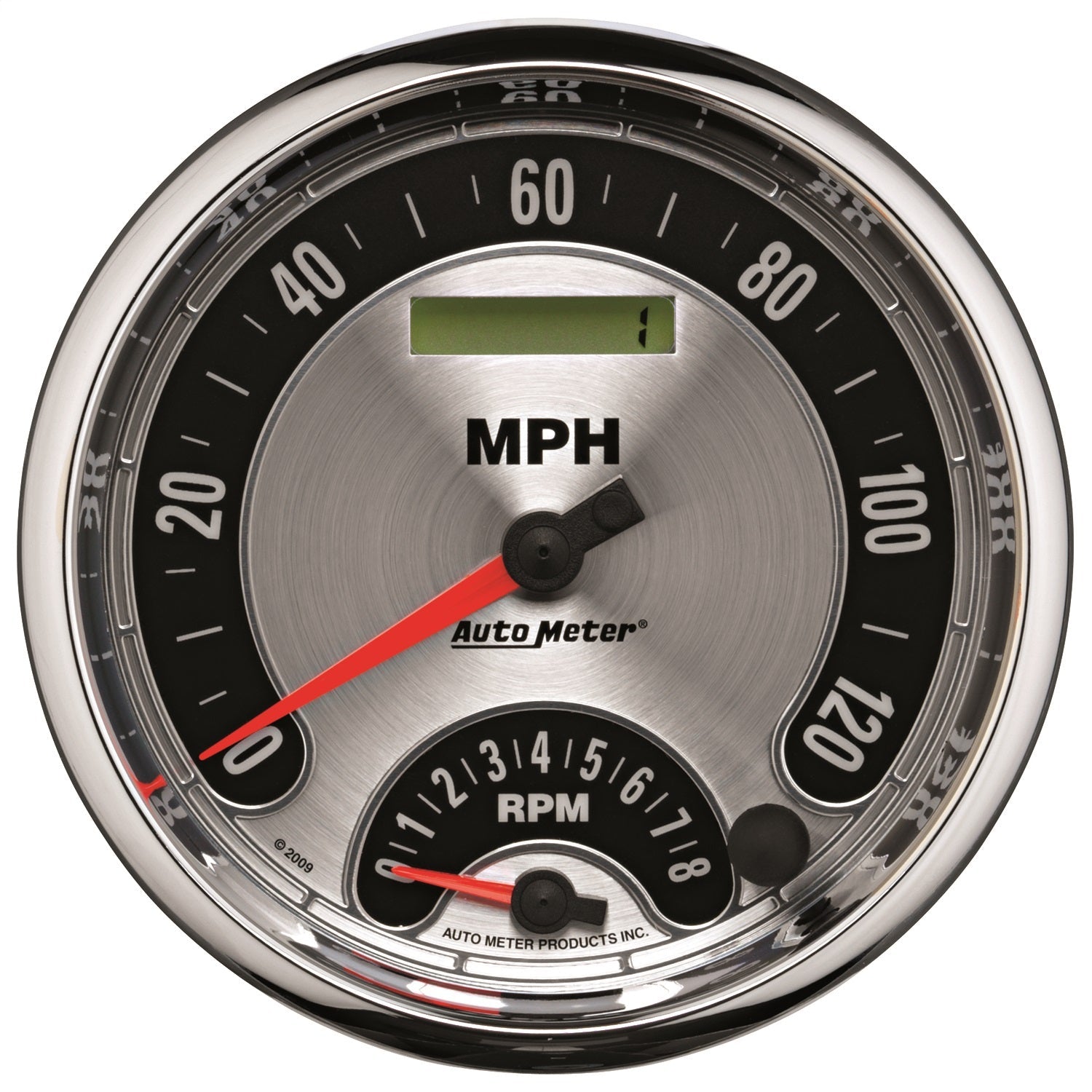 5" TACHOMETER/SPEEDOMETER COMBO, 8K RPM/120 MPH, AMERICAN MUSCLE