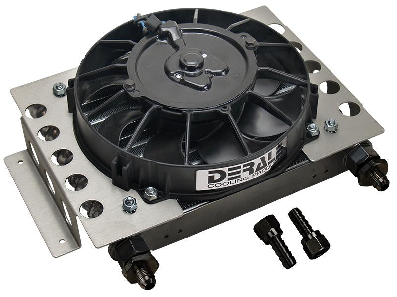Derale 13750 15 Row Cool Plate & Fin Remote Cooler, -6AN