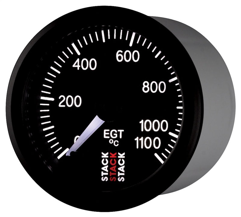 EXHAUST GAS TEMP, PRO STEPPER MOTOR, 52MM, BLK, 0-1100 °C