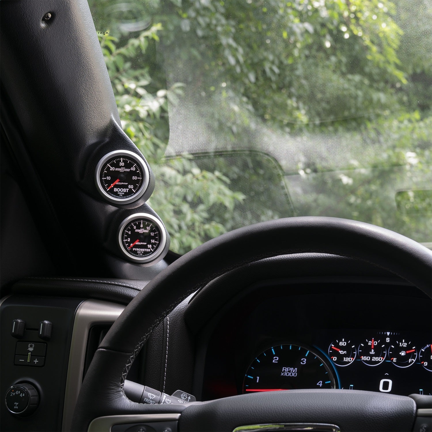 A-PILLAR, FULL, DUAL, 2-1/16", SILVERADO/SIERRA 14-19