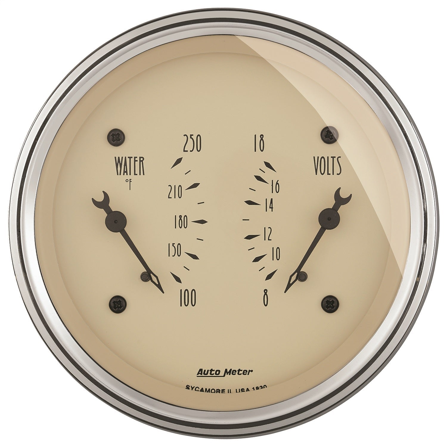 3-3/8" DUAL GAUGE, 100-250 °F/8-18V, ANTIQUE BEIGE