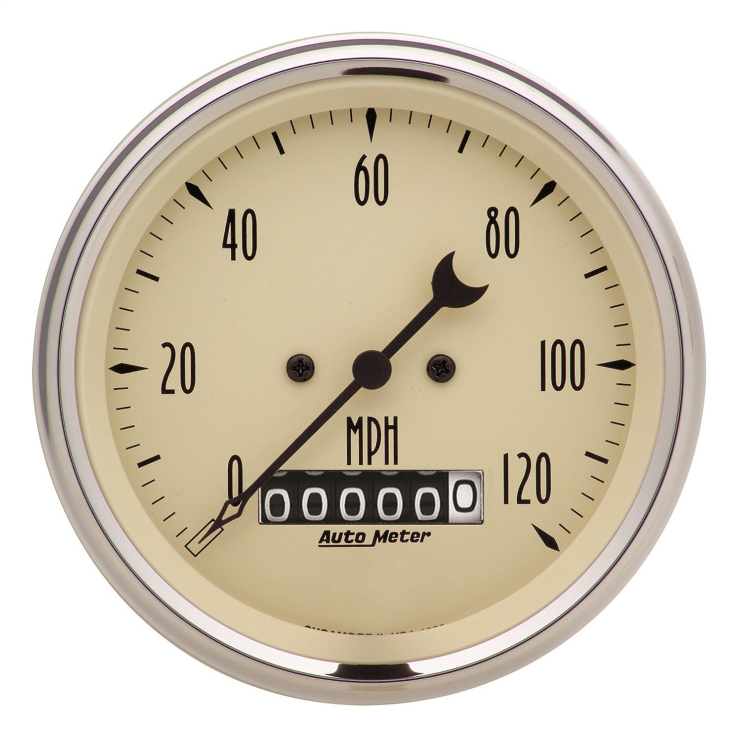 5 PC. GAUGE KIT, 3-3/8" & 2-1/16", ELEC. SPEEDOMETER, ANTIQUE BEIGE