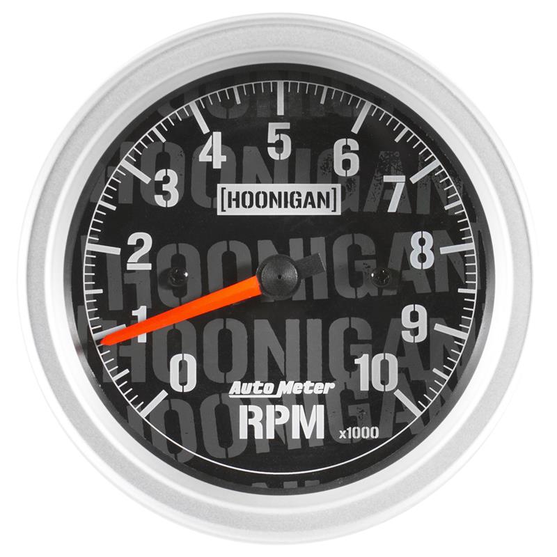 3-3/8" TACHOMETER, 0-10,000 RPM, IN-DASH, HOONIGAN