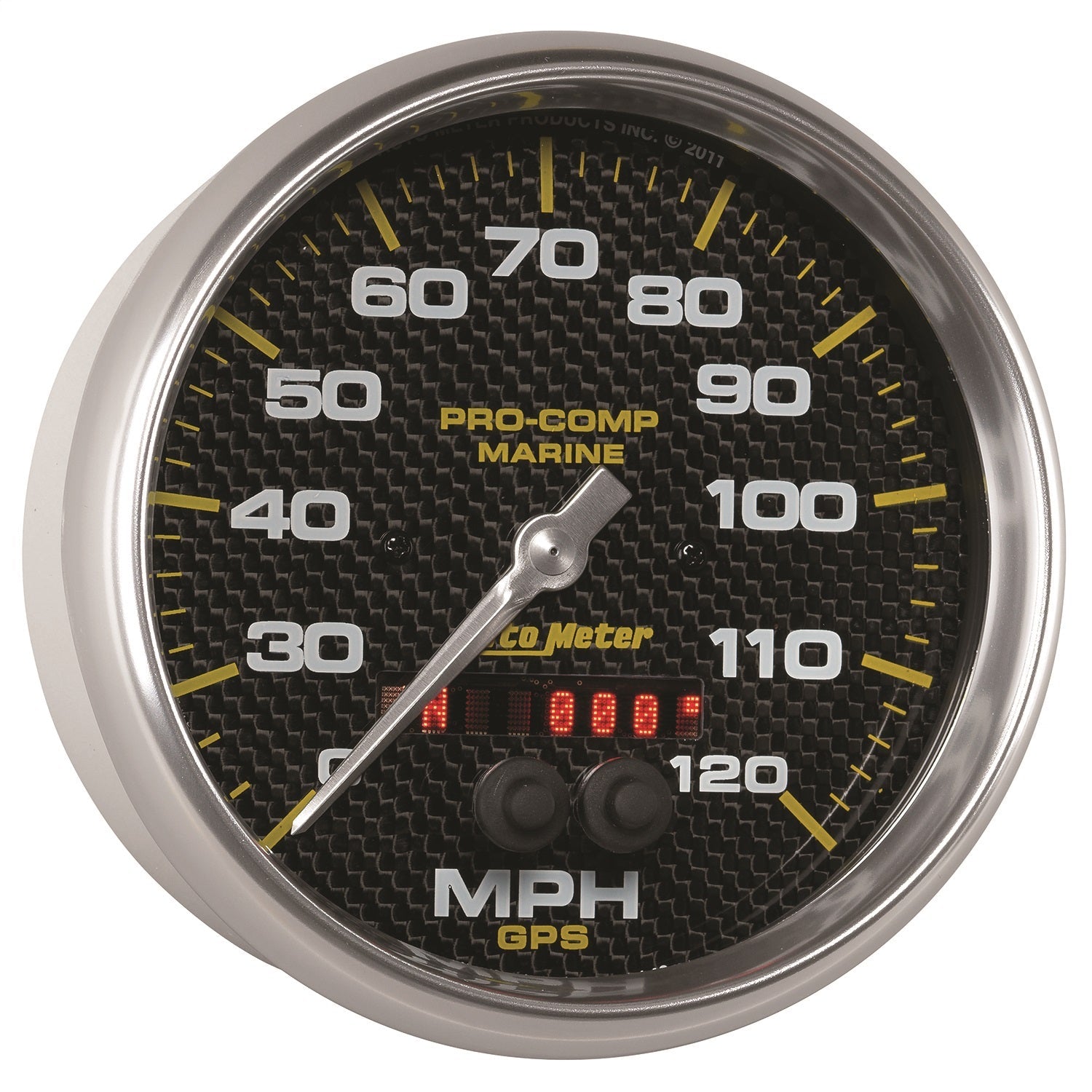 5" GPS SPEEDOMETER, 0-120 MPH, MARINE CARBON FIBER