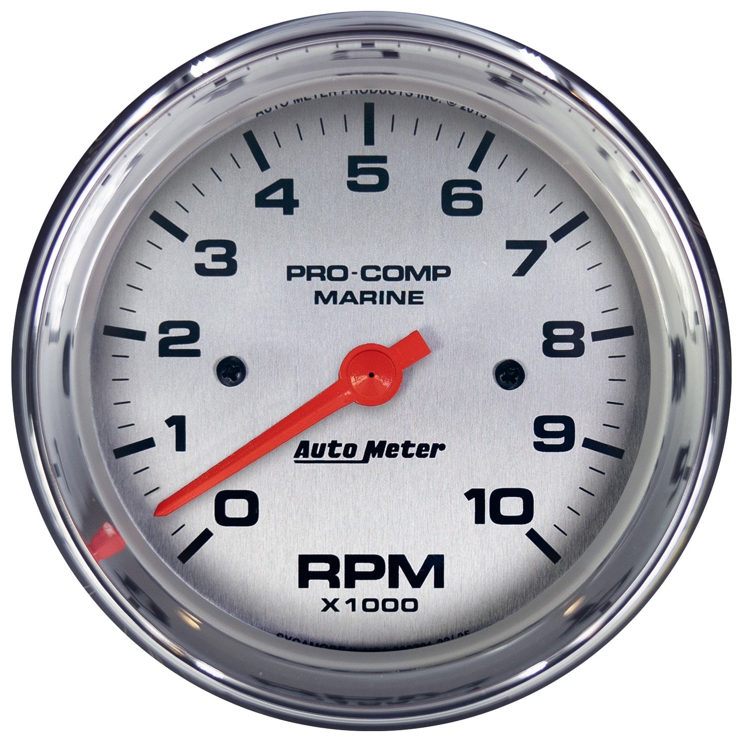 3-3/8" IN-DASH TACHOMETER, 0-10,000 RPM, MARINE CHROME ULTRA-LITE