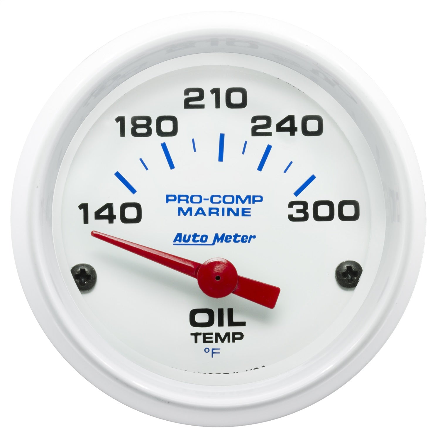2-1/16" OIL TEMPERATURE, 140-340 °F, MARINE WHITE