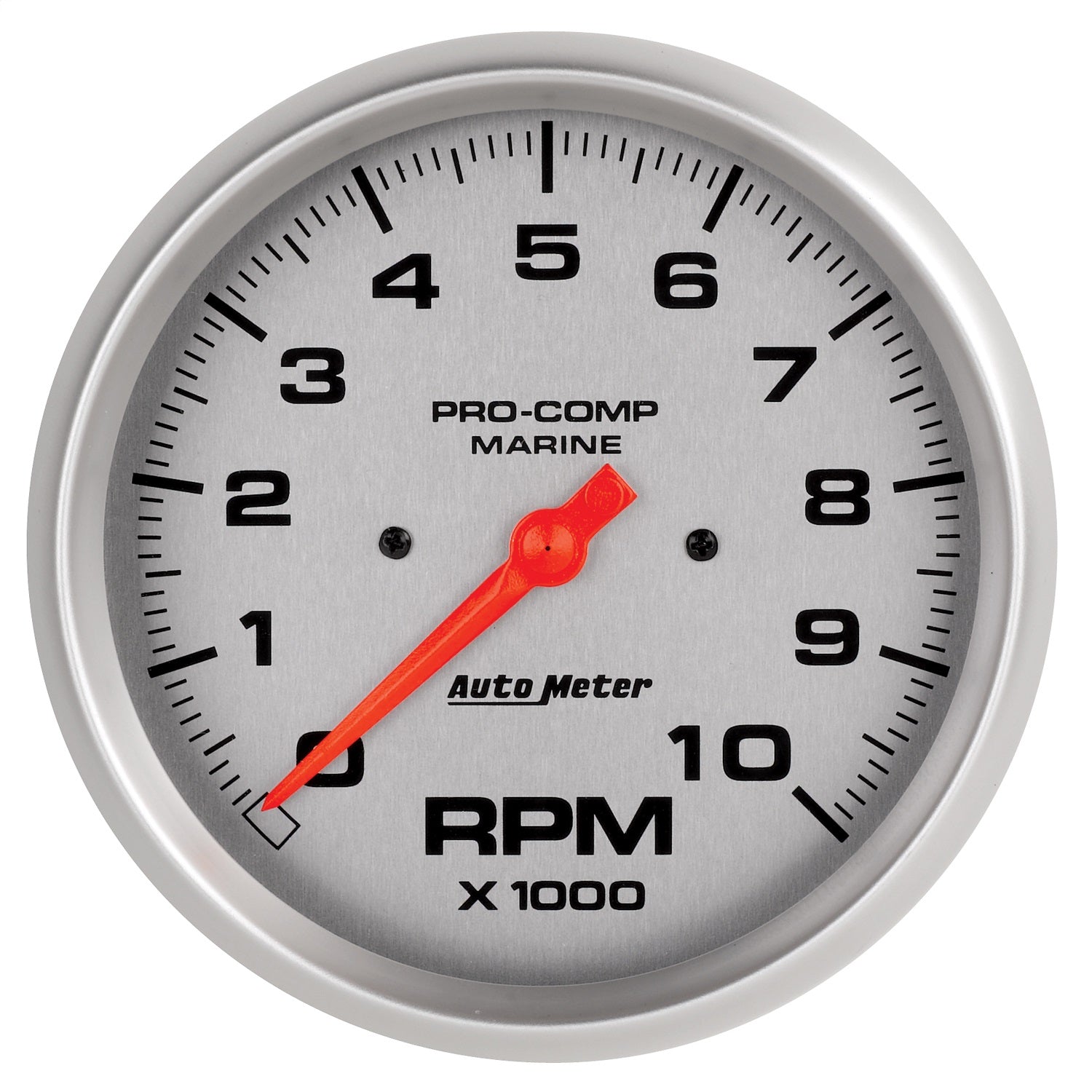 5" IN-DASH TACHOMETER, 0-10,000 RPM, MARINE SILVER ULTRA-LITE