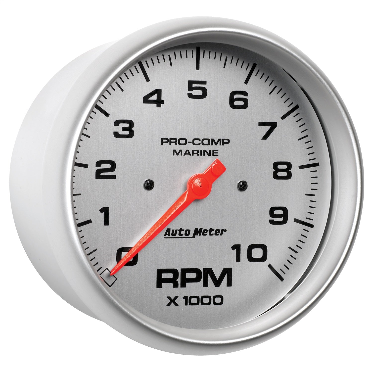 5" IN-DASH TACHOMETER, 0-10,000 RPM, MARINE SILVER ULTRA-LITE