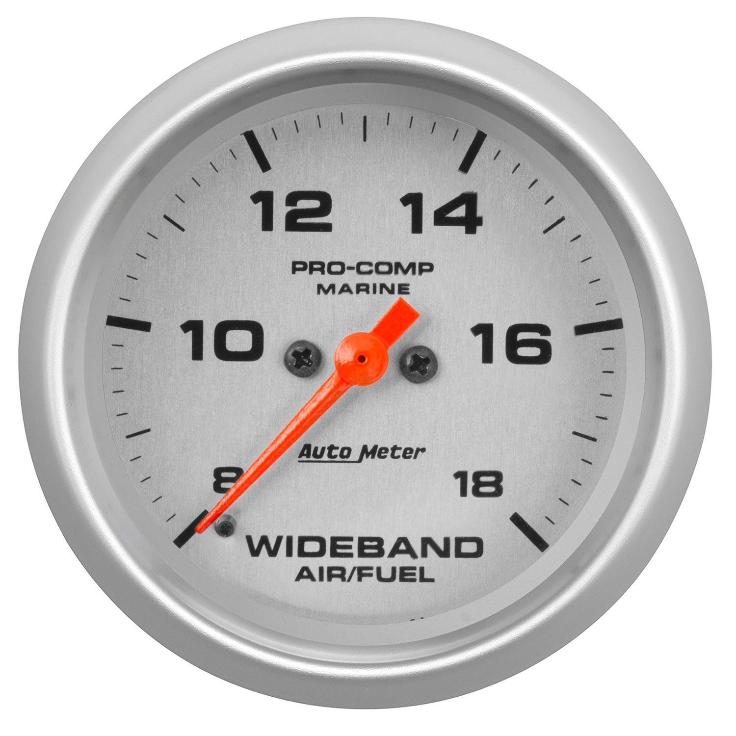 2-5/8" WIDEBAND AIR/FUEL RATIO, ANALOG, 8:1-18:1 AFR, MARINE SILVER