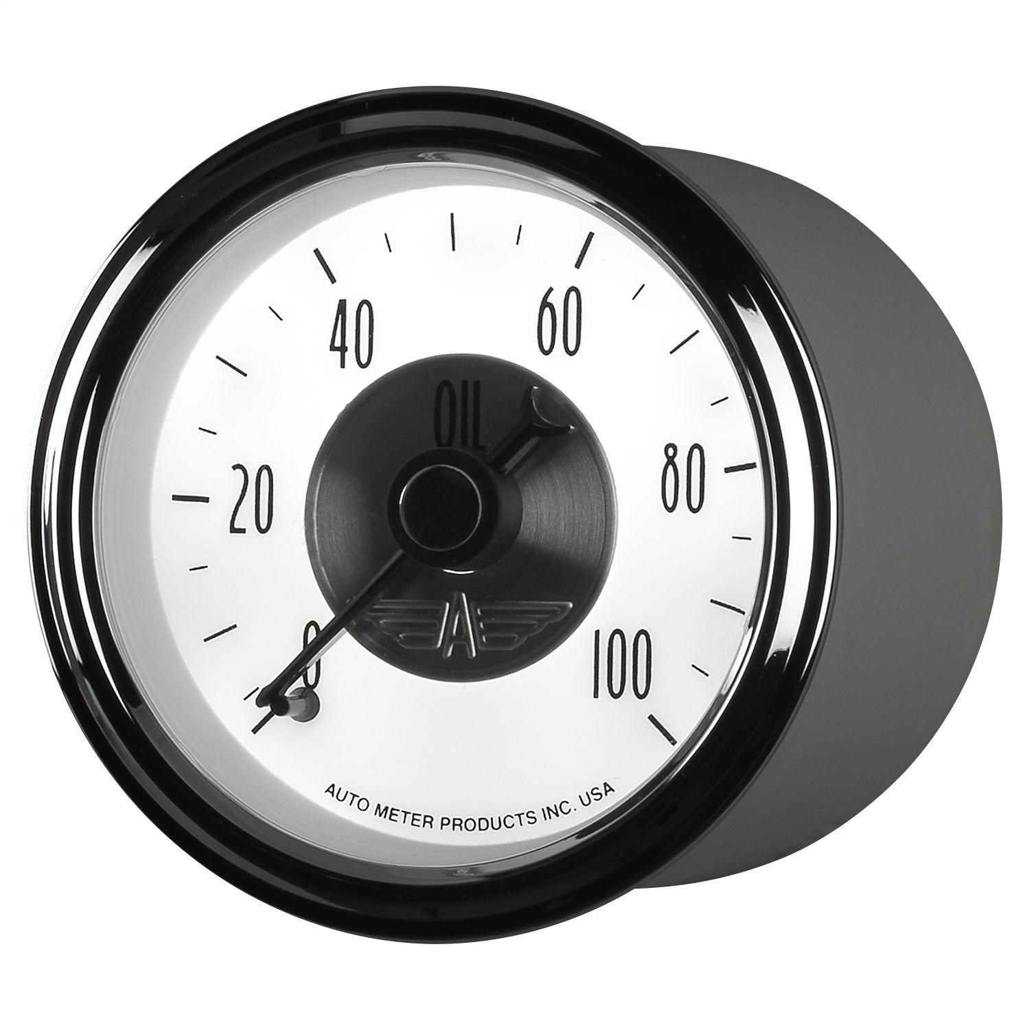2-1/16" OIL PRESSURE, 0-100 PSI, PRESTIGE PEARL