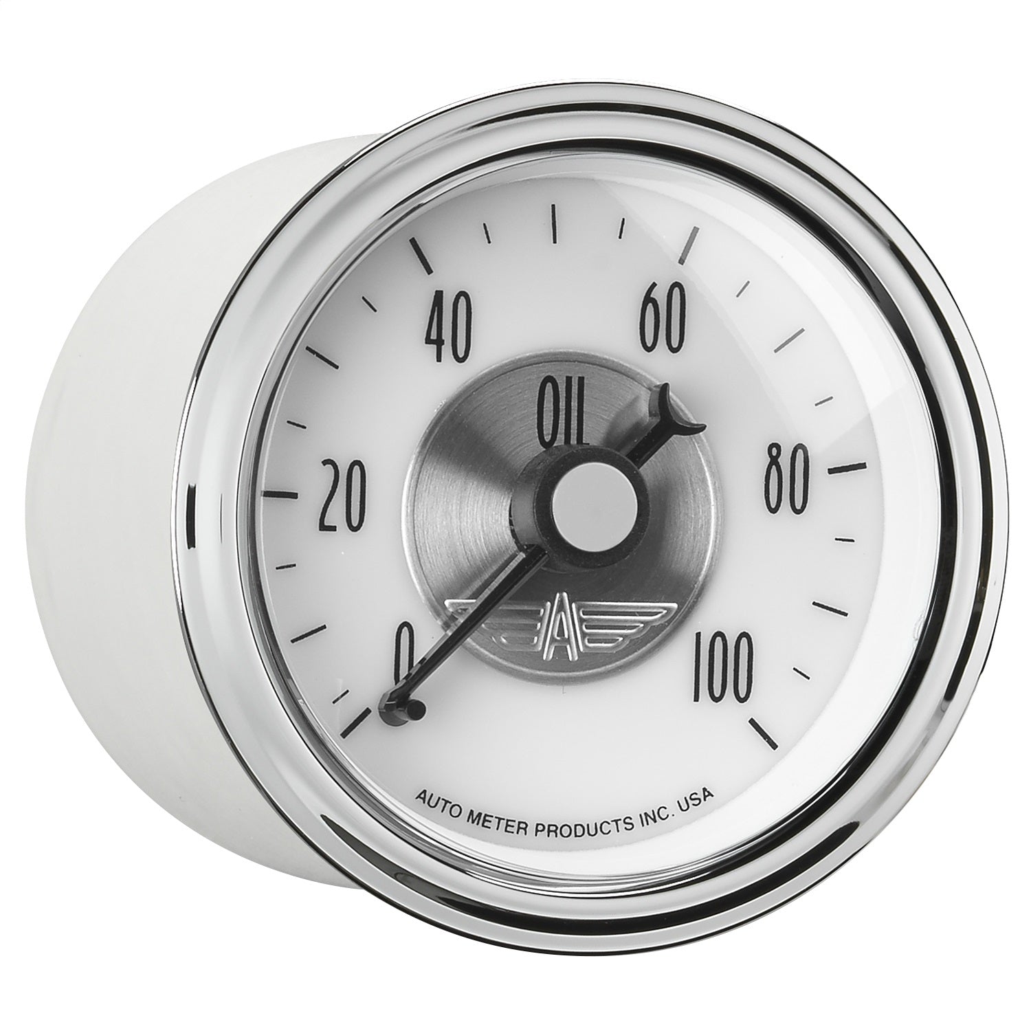 2-1/16" OIL PRESSURE, 0-100 PSI, PRESTIGE PEARL