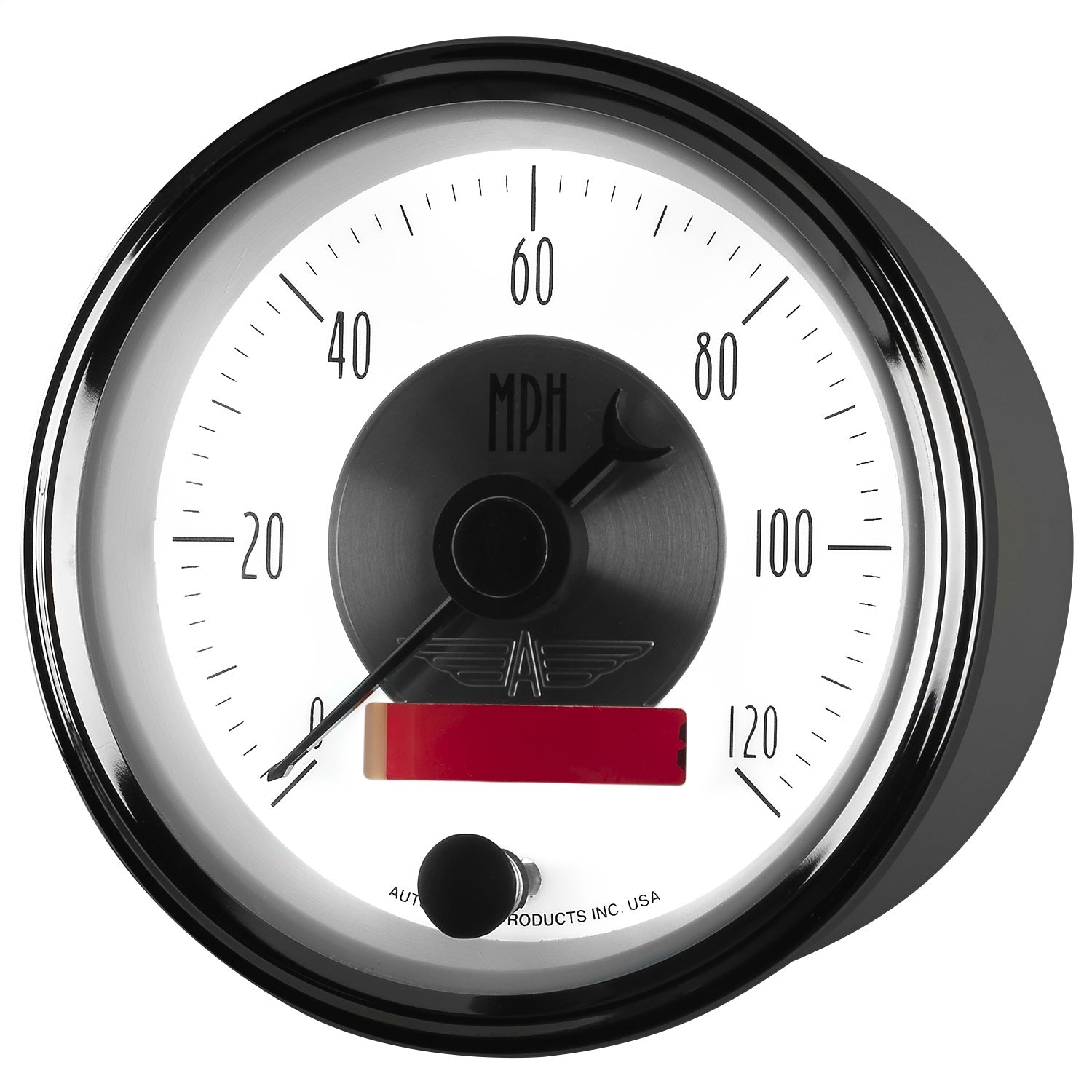 3-3/8" SPEEDOMETER, 0-120 MPH, PRESTIGE PEARL