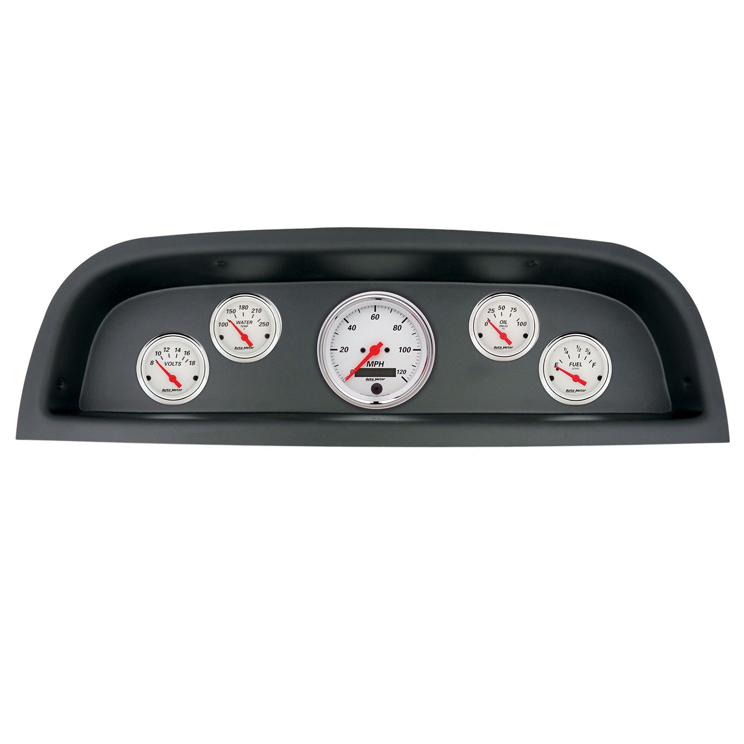 5 GAUGE DIRECT-FIT DASH KIT, CHEVROLET TRUCK 60-63, ARCTIC WHITE