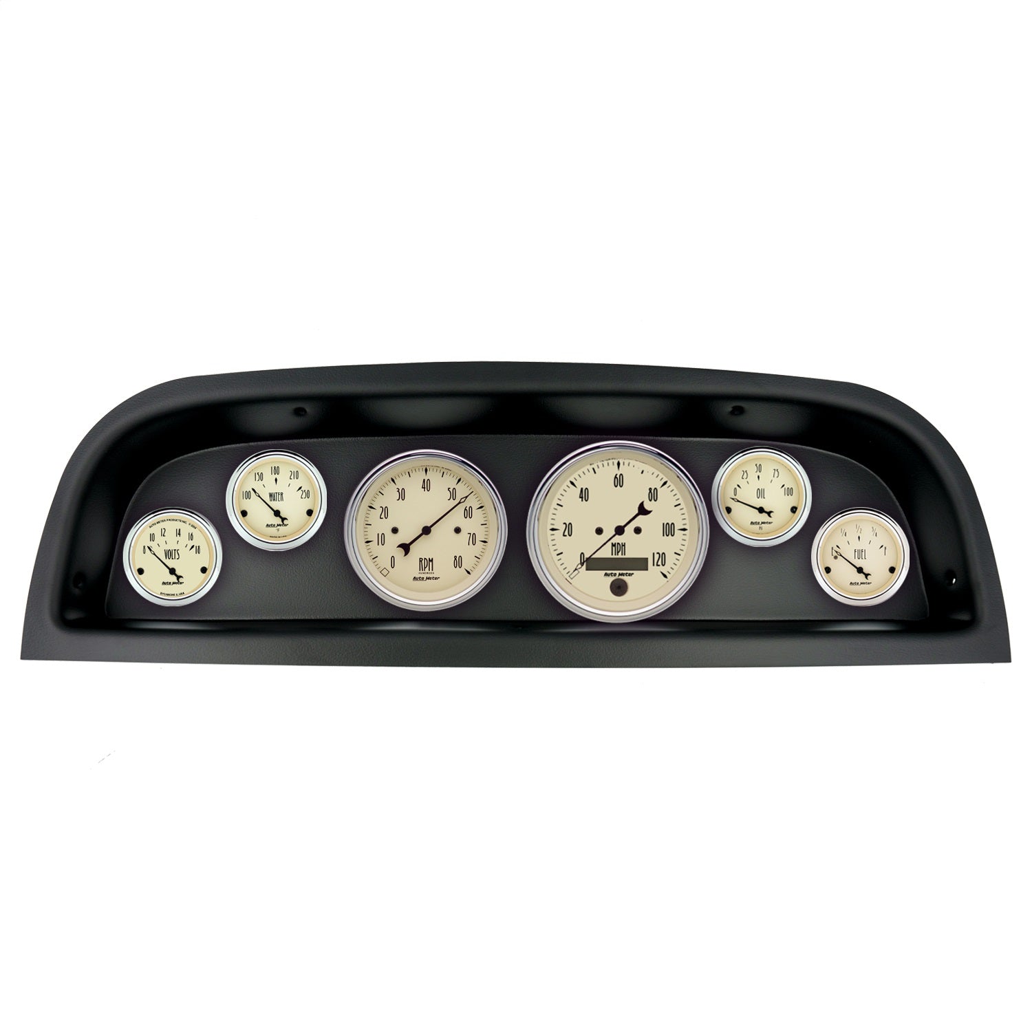 6 GAUGE DIRECT-FIT DASH KIT, CHEVROLET TRUCK 60-63, ANTIQUE BEIGE