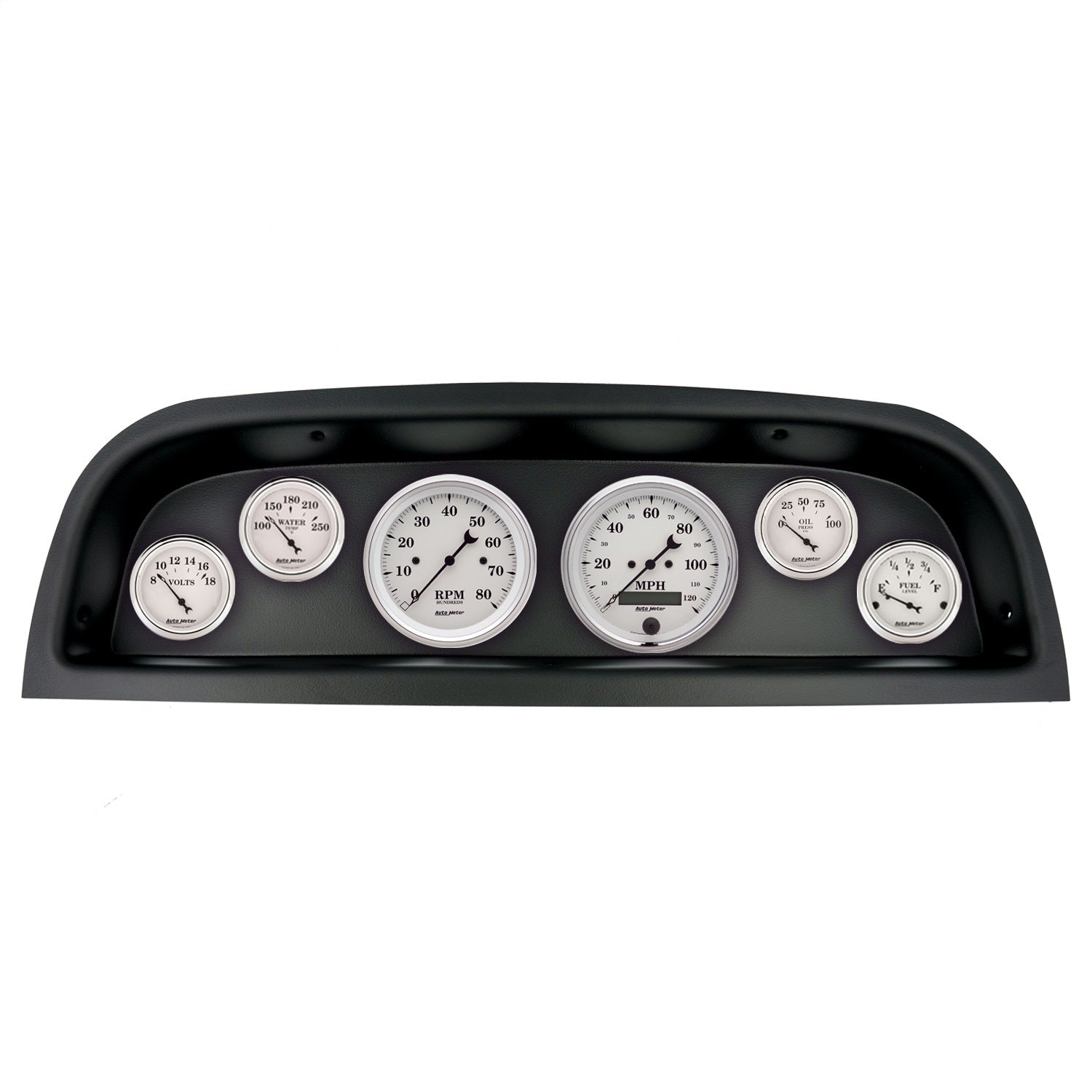 6 GAUGE DIRECT-FIT DASH KIT, CHEVROLET TRUCK 60-63, OLD TYME WHITE