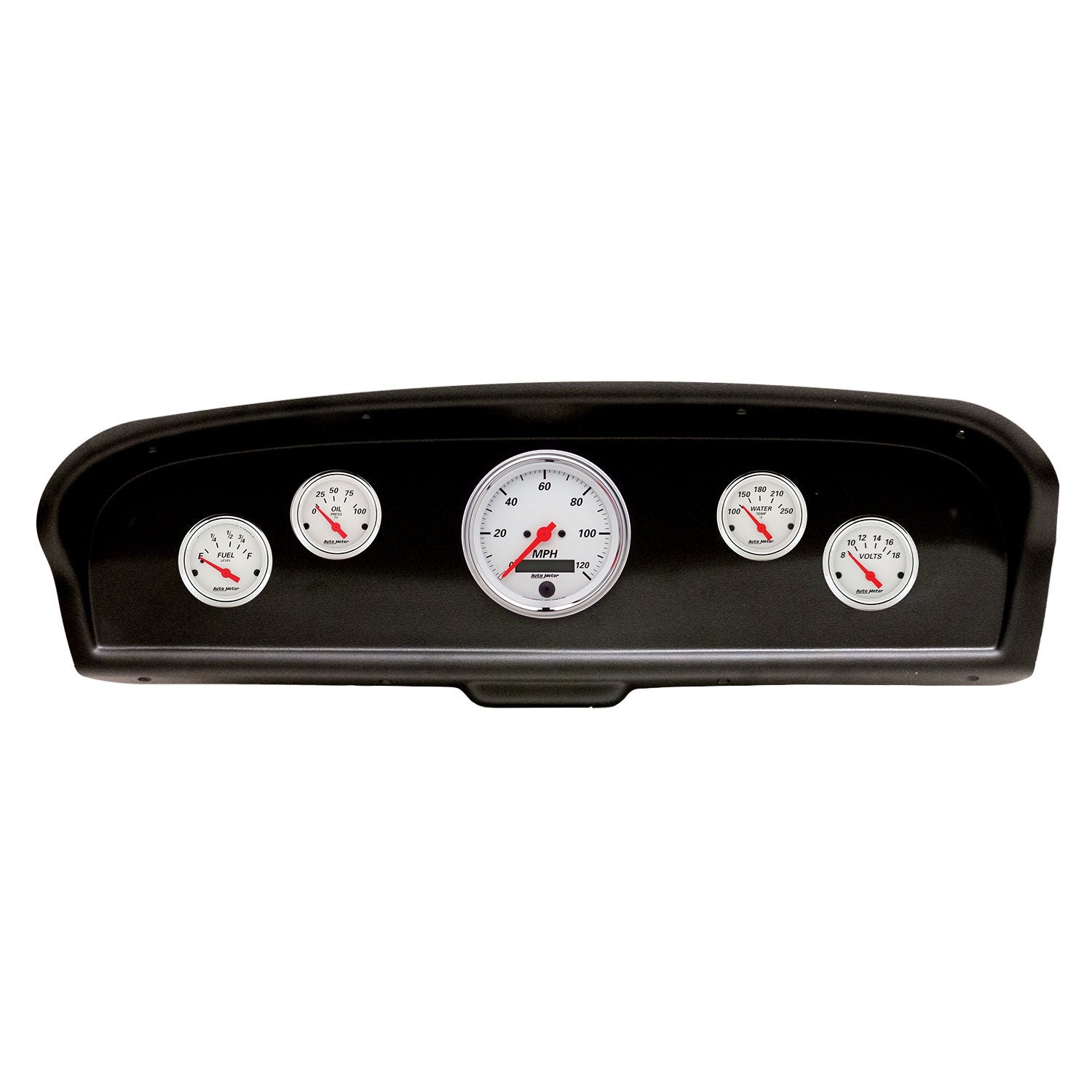 5 GAUGE DIRECT-FIT DASH KIT, FORD TRUCK 61-66, ARCTIC WHITE