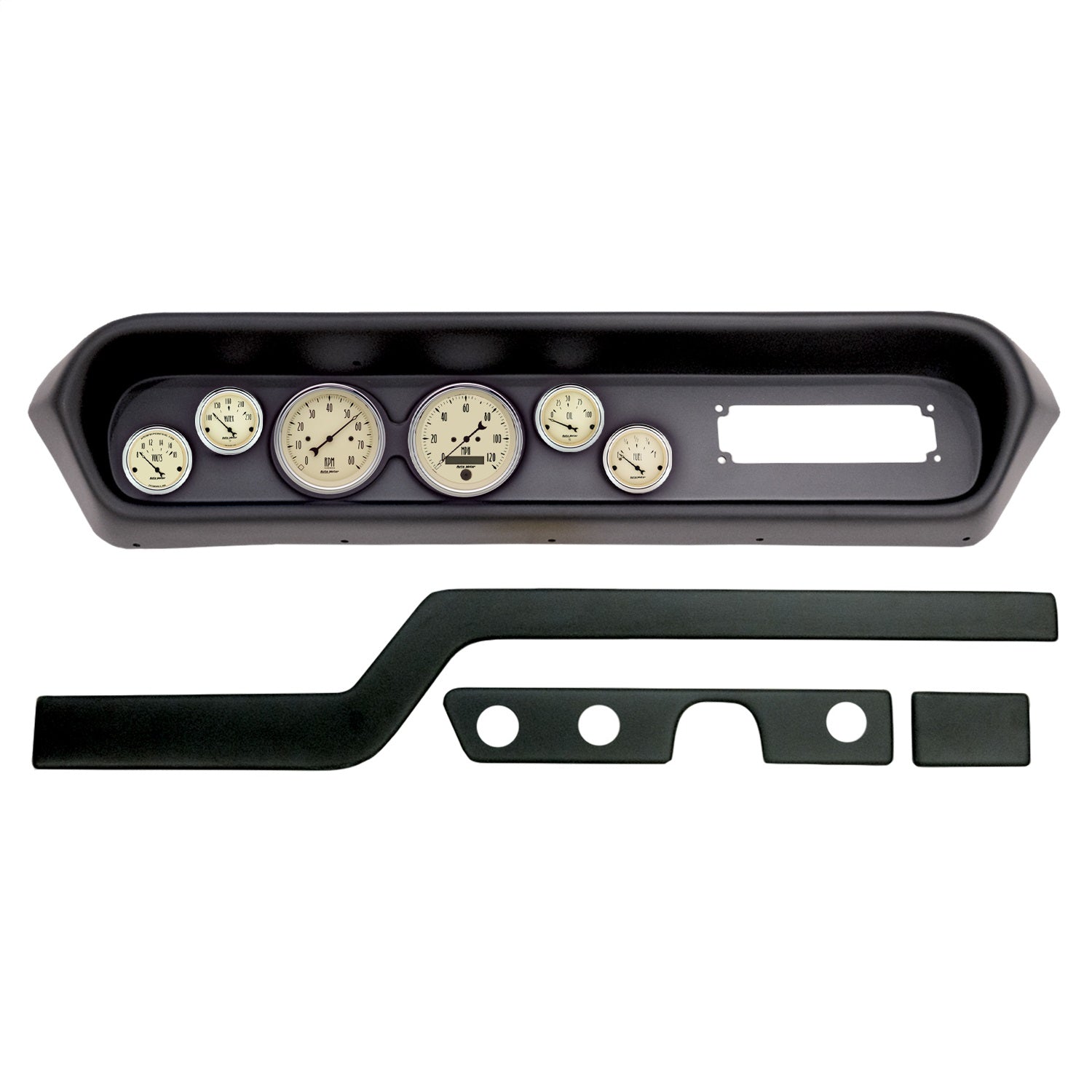 6 GAUGE DIRECT-FIT DASH KIT, PONTIAC GTO/LEMANS 64-65, ANTIQUE BEIGE