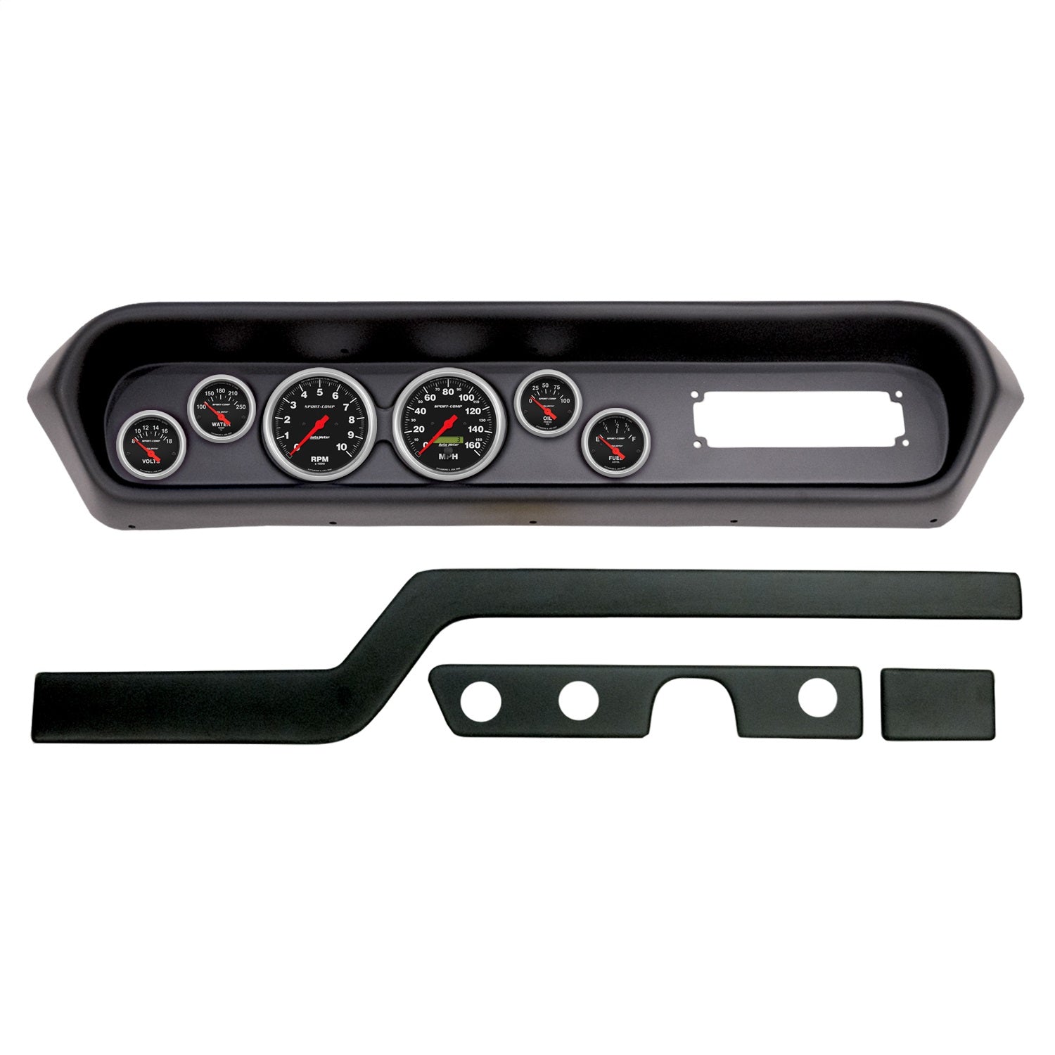 6 GAUGE DIRECT-FIT DASH KIT, PONTIAC GTO/LEMANS 64-65, SPORT-COMP