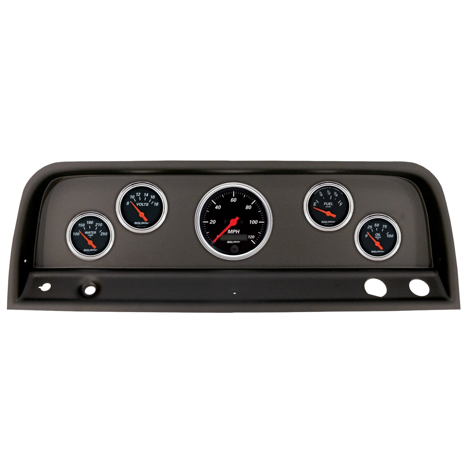 5 GAUGE DIRECT-FIT DASH KIT, CHEVROLET TRUCK 64-66, DESIGNER BLACK