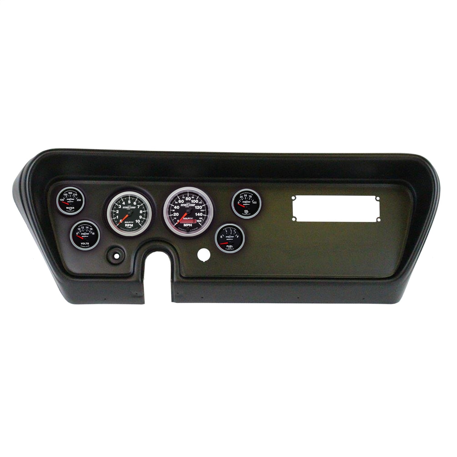 6 GAUGE DIRECT-FIT DASH KIT, PONTIAC GTO 66, SPORT-COMP II