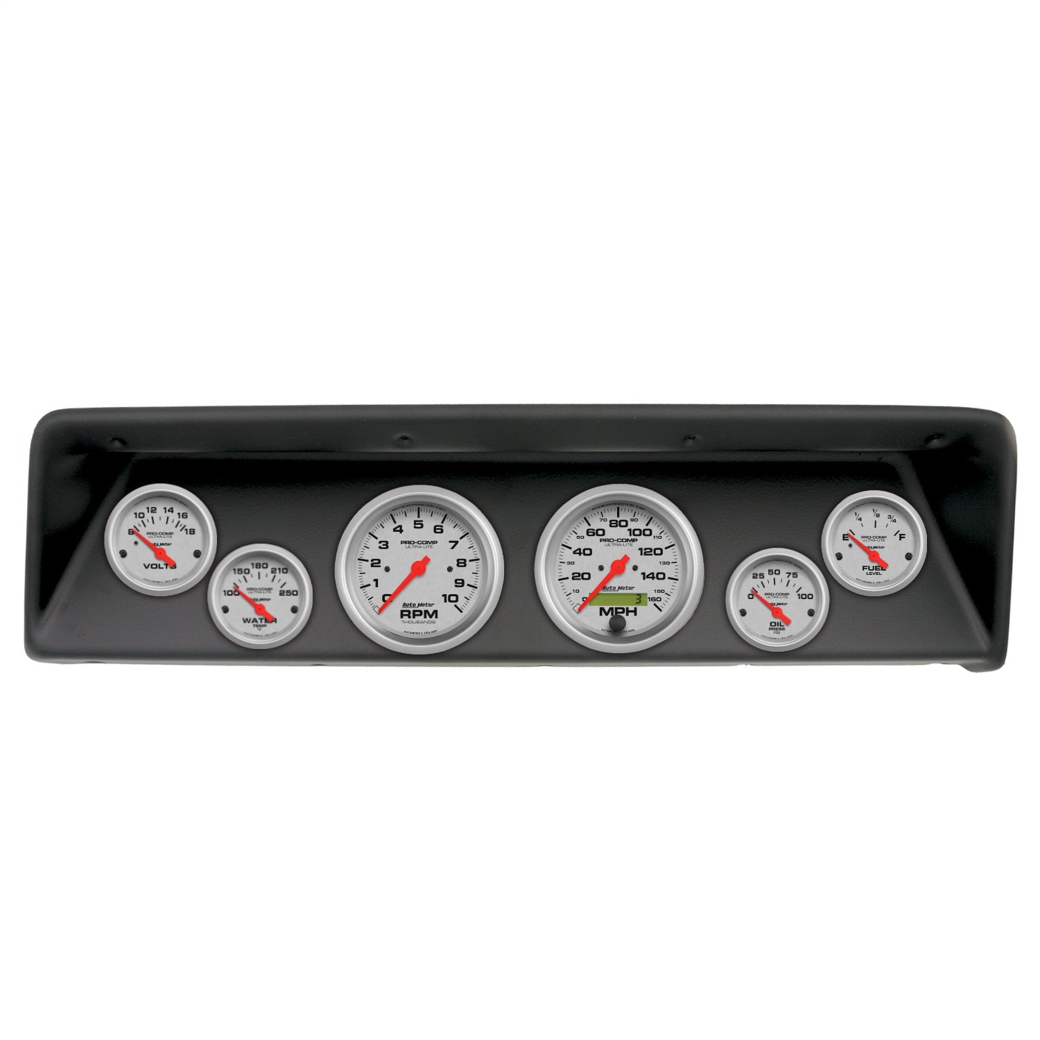 6 GAUGE DIRECT-FIT DASH KIT, CHEVROLET NOVA 66-67, ULTRA-LITE