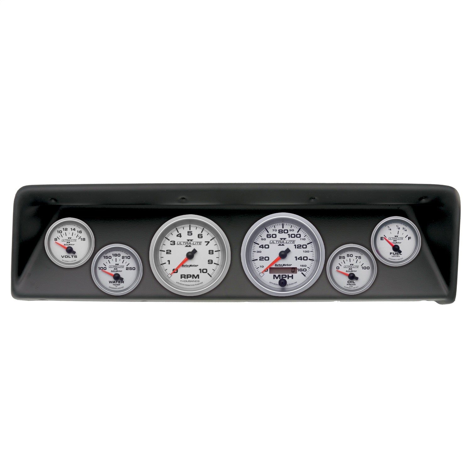 6 GAUGE DIRECT-FIT DASH KIT, CHEVROLET NOVA 66-67, ULTRA-LITE II