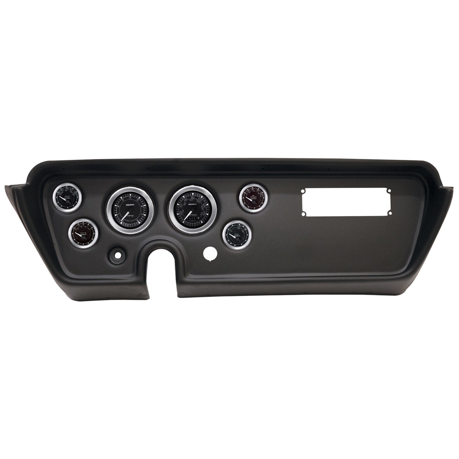 6 GAUGE DIRECT-FIT DASH KIT, PONTIAC GTO/LEMANS 67, CHRONO