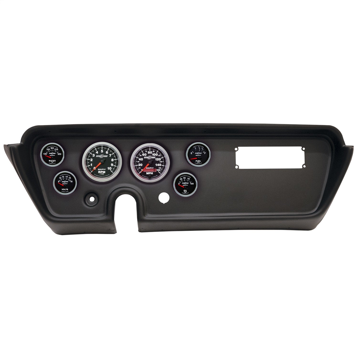 6 GAUGE DIRECT-FIT DASH KIT, PONTIAC GTO/LEMANS 67, SPORT-COMP II