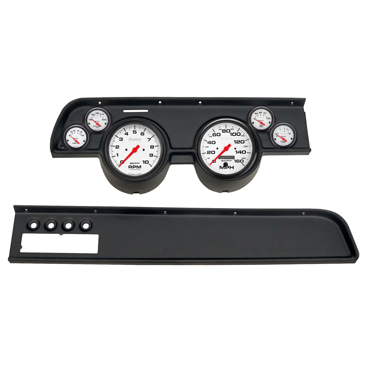 6 GAUGE DIRECT-FIT DASH KIT, MERCURY COUGAR 67-68, PHANTOM