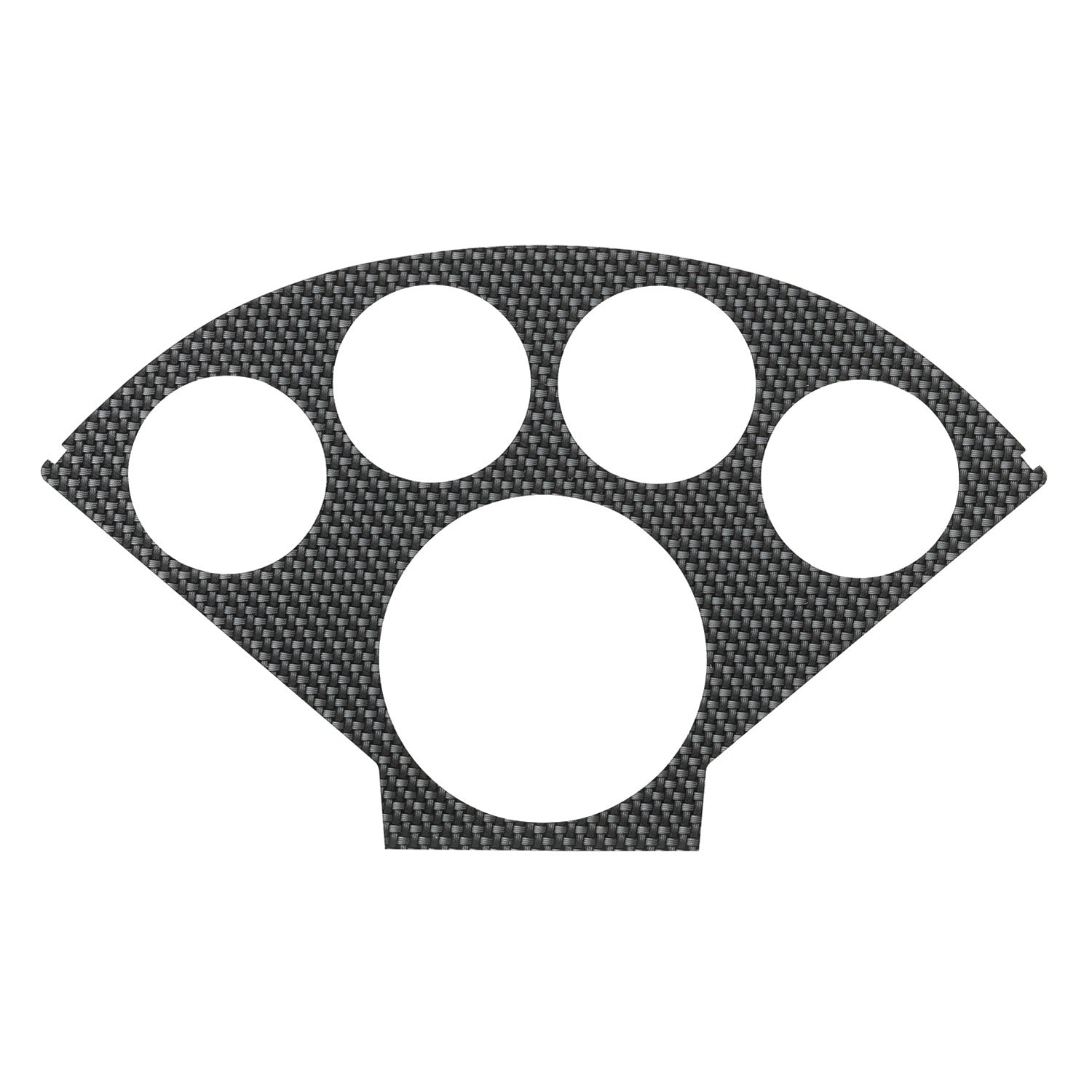 FACEPLATE FOR #2207, OPTIONAL, SILVER CARBON LOOK