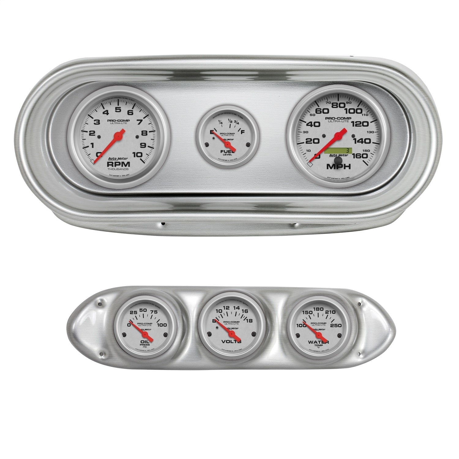 6 GAUGE DIRECT-FIT DASH KIT, NOVA 62-65, ULTRA-LITE
