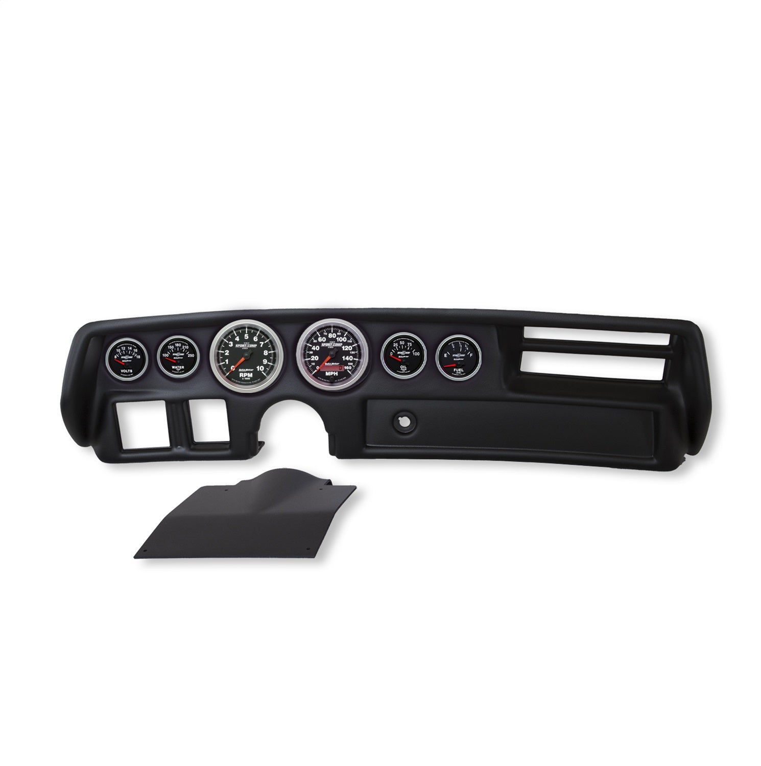 6 GAUGE DIRECT-FIT DASH KIT, CHEVELLESS/ELCAMINO/MONTE 70-72, SPORT-COMP II
