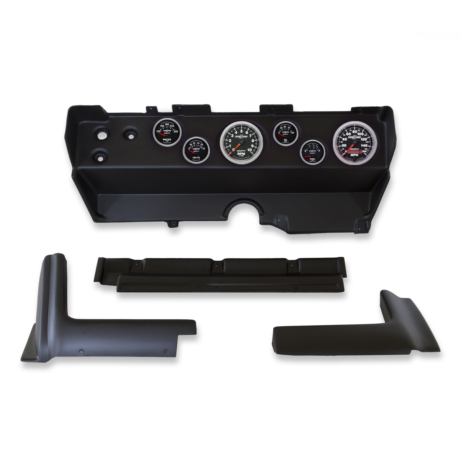 6 GAUGE DIRECT-FIT DASH KIT, E-BODY / CUDA / CHALLENGER 70-74, SPORT-COMP II