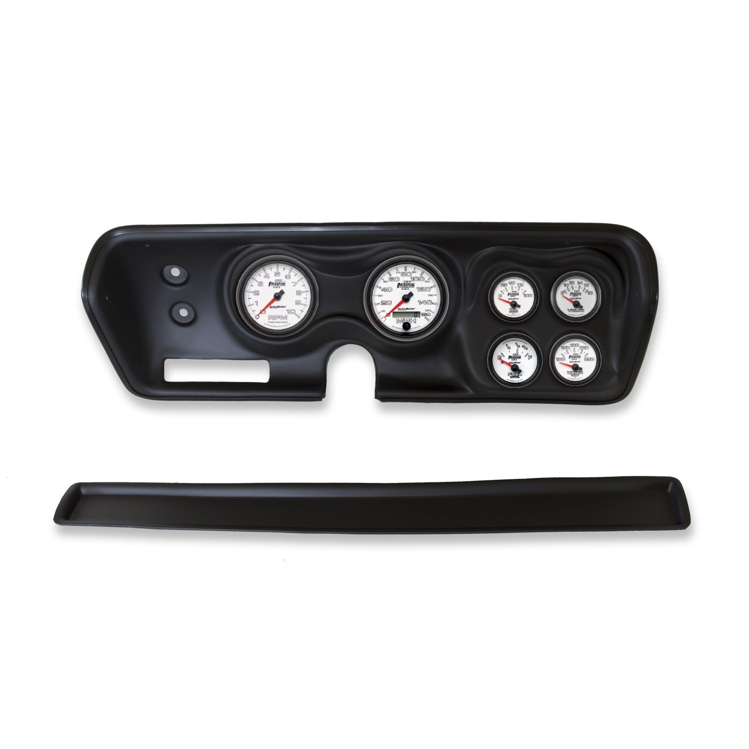 6 GAUGE DIRECT-FIT DASH KIT, B-BODY / CHRGR / GTX / ROAD RUNNER / SAT 71-74, PHANTOM II