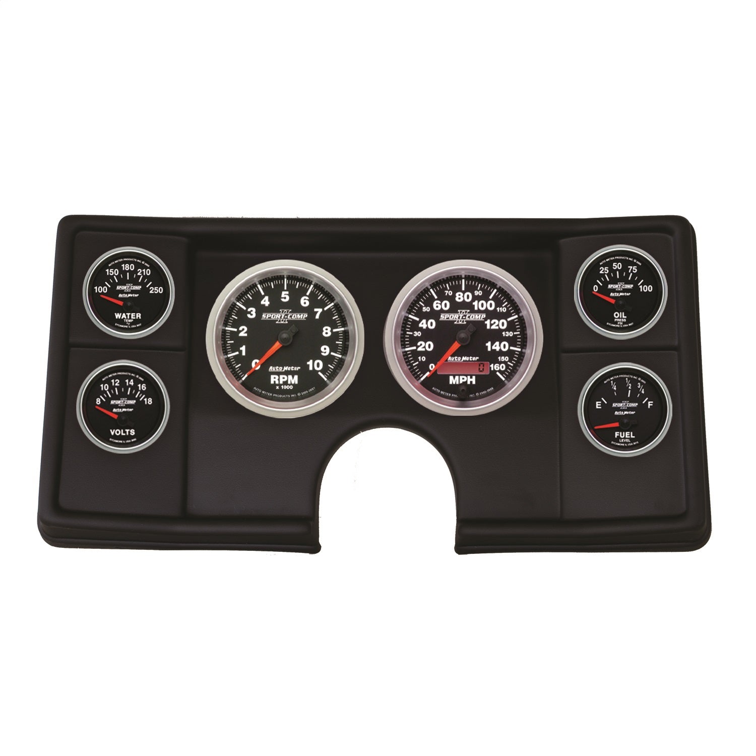6 GAUGE DIRECT FIT DASH KIT, MALIBU/EL CAMINO/MONTECARLO 82-87, SPORT-COMP II
