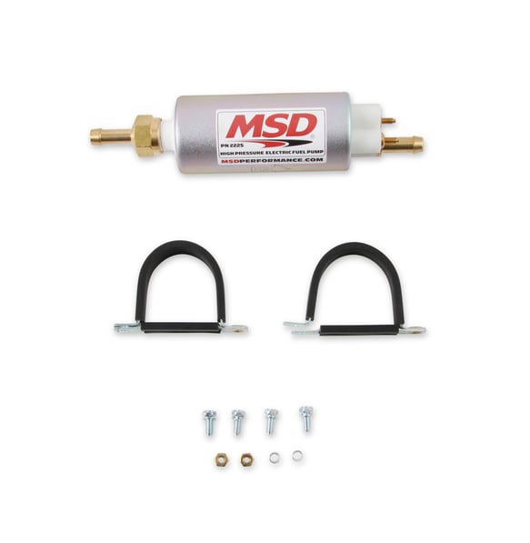 MSD 2225 High Pressure Electric Fuel Pump, Up to 525 HP