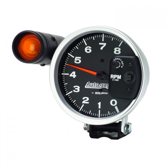 Autometer 233905 Auto Gage 5" Pedestal Tachometer, 0-8,000 RPM w/ Shift Light