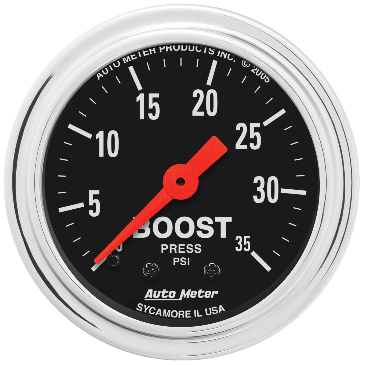 2-1/16" BOOST, 0-35 PSI, TRADITIONAL CHROME